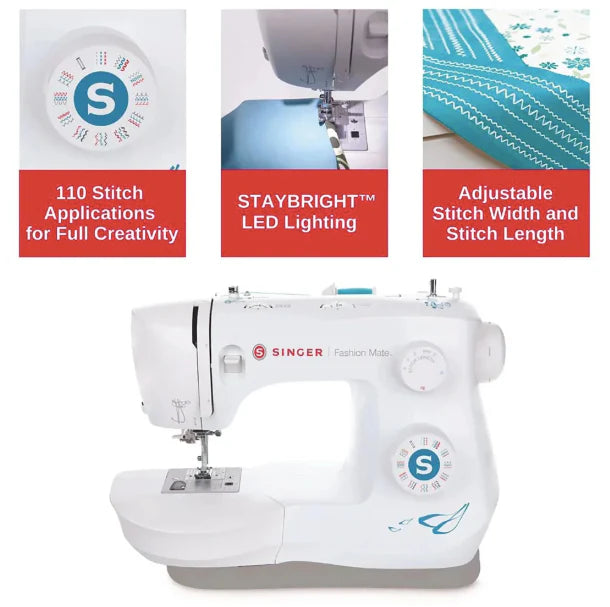 Singer 3342 Fashion Mate Sewing Machine | 32 Stitches + Free Training