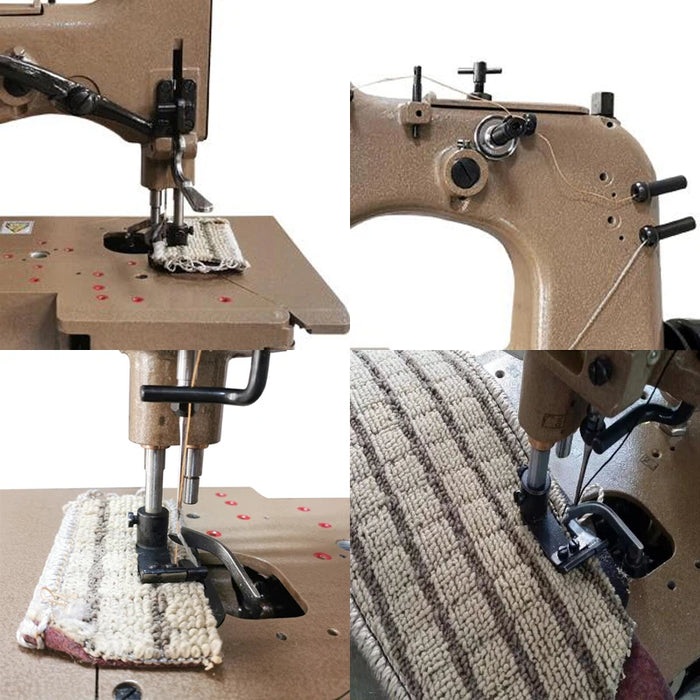 Carpet Edges Sewing Machine, NewLong HR-4A, 3 Thread Overlock, Heavy-Duty, 12mm Stitch Width
