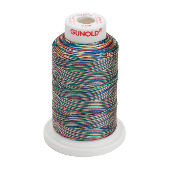 Gunold Embroidery Thread Sulky 40 - 1000M - 2240 Ombre (Multi) Colour Thread