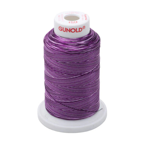Gunold Embroidery Thread Sulky 40 - 1000m - 2124 Ombre (Multi) Colour Thread
