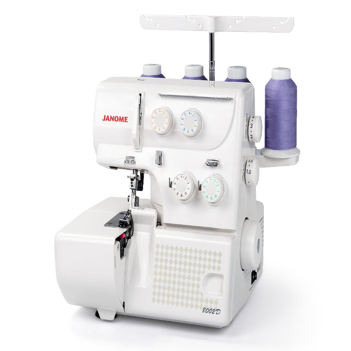Janome 8002D 3 & 4-Thread Convertible Serger (Overlock Machine)-Sewing.sg