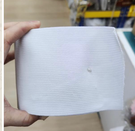 Elastic Band 4 Inches / 98mm Wide – Heavy-Duty Polyester ; Natural Rubber Elastic Webbing-Sewing.sg
