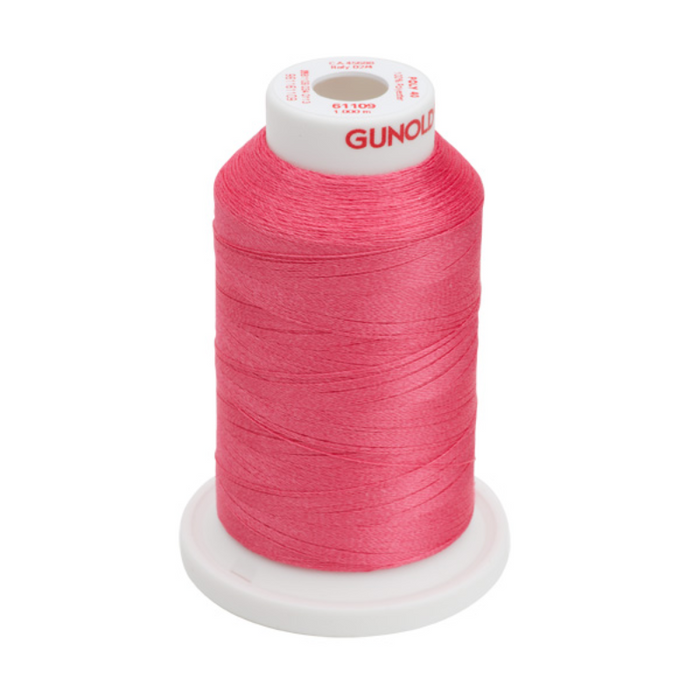 Gunold Embroidery Thread - POLY 40 - 1000m - 61109 - Hot Pink-Sewing.sg
