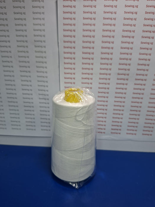 100% Cotton White Sewing Thread #40 – 3000m