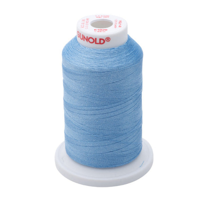 Gunold Poly 40 Embroidery Thread -61028 - Baby Blue -1000M-Sewing.sg