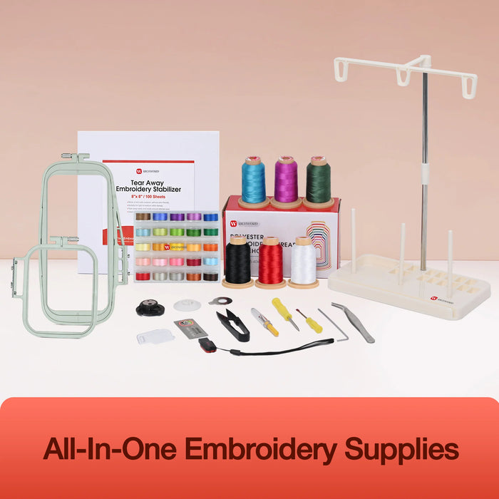 POOLIN EOC05 Computerized Home Embroidery Machine - Beginner Friendly
