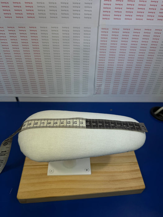 Sleeve Ironing Board – 23.5cm Base | 7.5–11cm Pad Width | 12cm Height – Wooden Base & Fabric Top - Ban Soon Sewing Machine Pte Ltd