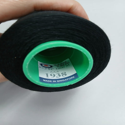 Sunrise AAA Black Sewing Thread 1938 – 1800m | Sewing.sg