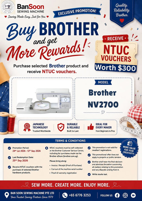 Brother NV2700 - Sewing, Quilting and Embroidery Machine