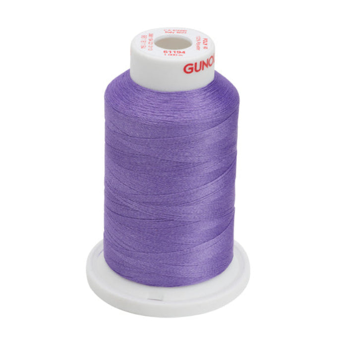 Gunold POLY 40 Light Purple Embroidery Thread-61194-1000m