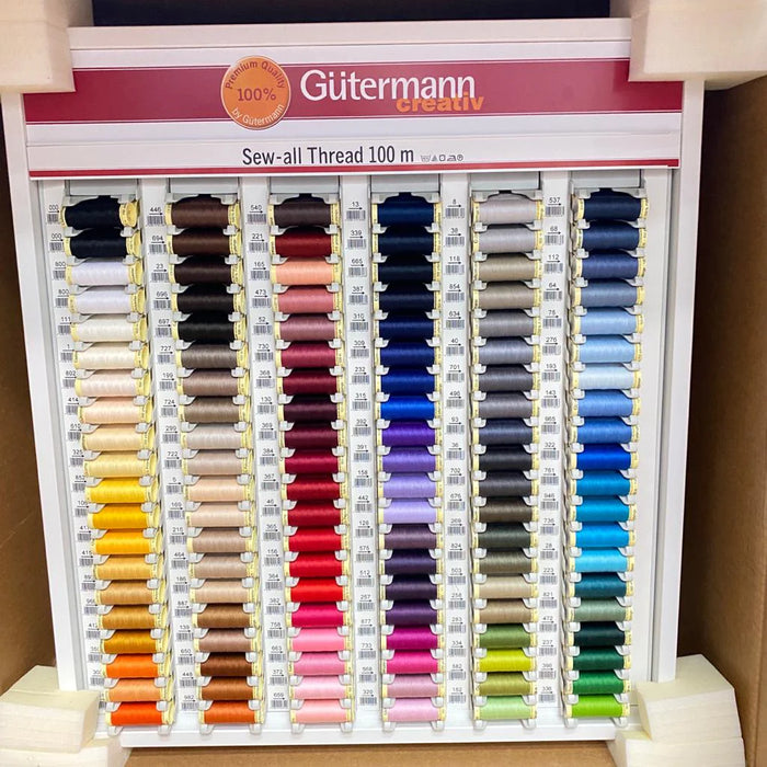 Gutermann Creative Sew-All Thread Box – 120 Colours with Display Cabinet (Made in Germany)