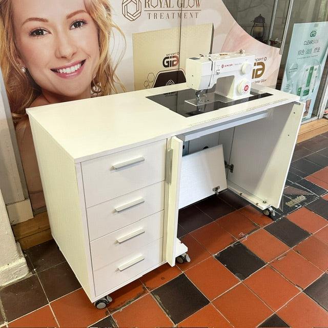 Classic 4721 Sewing Table with 4 Drawer Storage, 120 X 52 X 75(H) cm