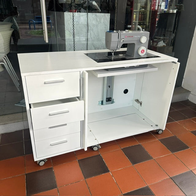 Classic 4721 Sewing Table with 4 Drawer Storage, 120 X 52 X 75(H) cm