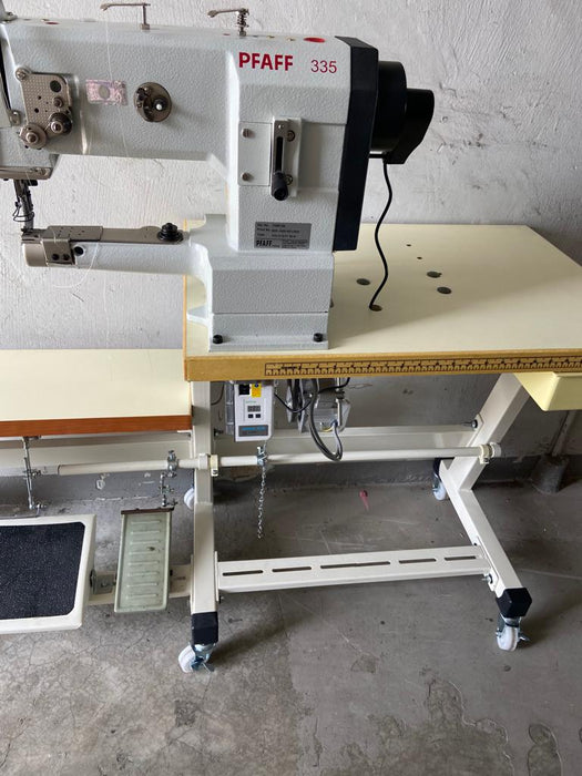 FAFF Cylinder Bed Machine in High Low Table Setup.