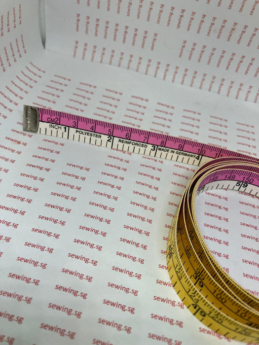 Measuring Tape (Made in Germany), dual Color, 150cm or 60 inches - Ban Soon Sewing Machine Pte Ltd