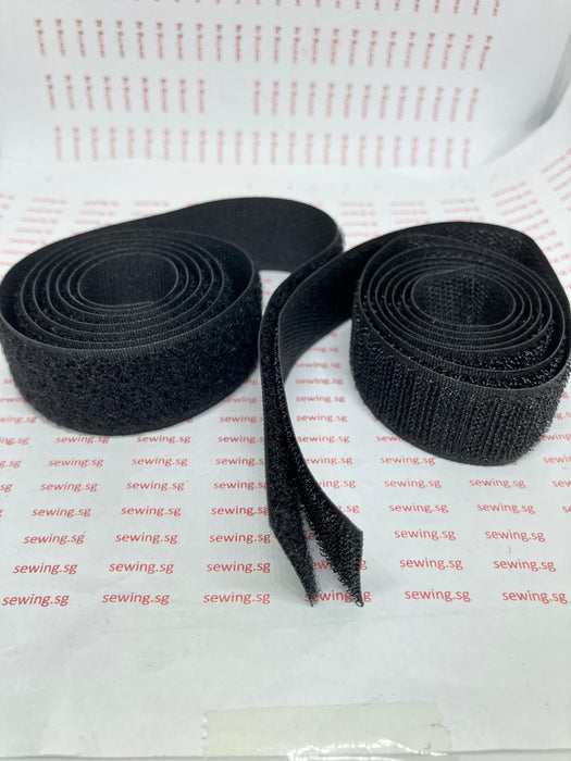 Velcro | Magic Tape 3/4 inch width ( BLACK & WHITE)) - Ban Soon Sewing Machine Pte Ltd
