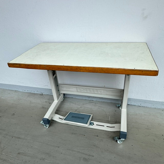 Industrial Sewing Machine Table with Metal Stand & Foot Pedal | Heavy-Duty Sewing Table-Sewing.sg