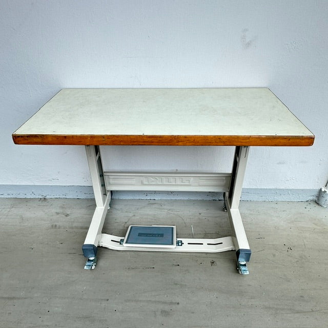 Industrial Sewing Machine Table with Metal Stand & Foot Pedal | Heavy-Duty Sewing Table-Sewing.sg
