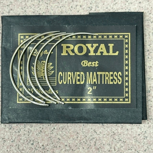 Royal 2 Inch Curved Mattress Needles for Upholstery | sewing.sg