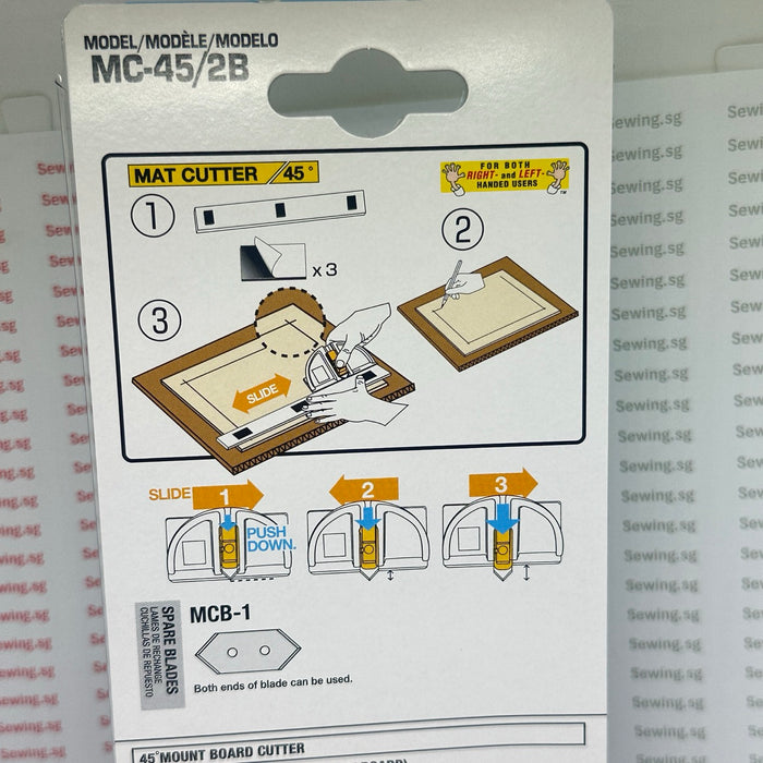OLFA MC-45/2B,  45° Mount Board Cutter | 45° Bevel Cutting - Made in Japan