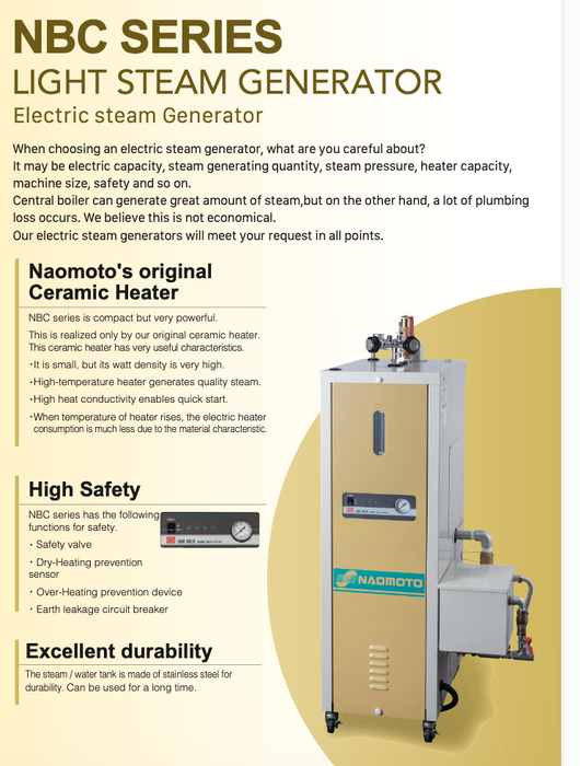 Naomoto NBC-1600E Industrial Steam Boiler