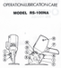 OCTA Round Cutter, Model RS-100NA Part List, Lubrication Care