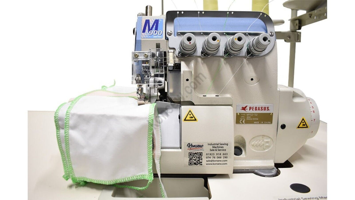 Pegasus M952 Industrial 3-Thread Overlock Machine – High-Speed Serger for Light & Medium Fabrics-bansoon singapore