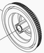 Feiyue 393 Arm Shaft Driver Belt Pulley (1-26) – Replacement Sewing Machine Part-Sewing.sg