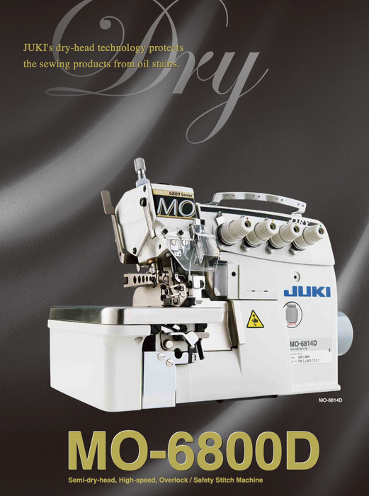 JUKI MO-6800D semi-dry head overlock sewing machine. By Ban Soon | Sewing.sg
