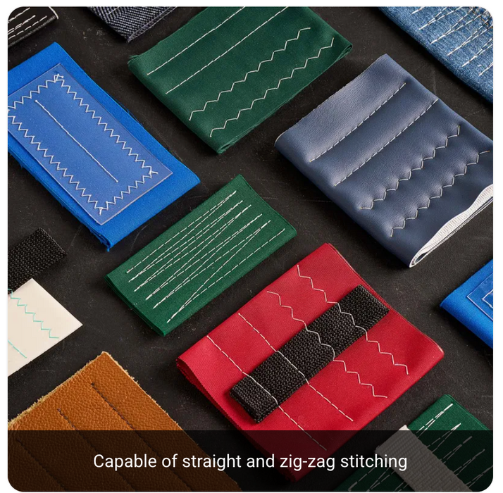 SAILRITE Ultrafeed LSZ Portable 2-in-1, Walking Foot Lockstitch & Zig-Zag Machine, sewn samples.