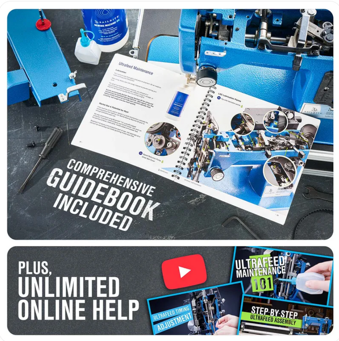 SAILRITE Ultrafeed LSZ Portable 2-in-1, Walking Foot Lockstitch & Zig-Zag Machine, Guide Book.