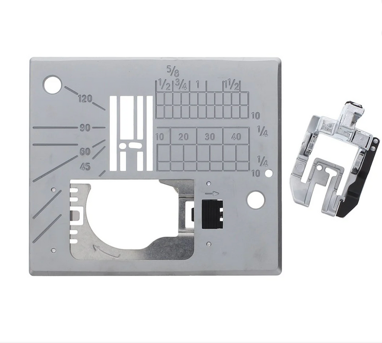 Janome AcuFeed 1/4" Seam Foot with Needle Plate #846407007