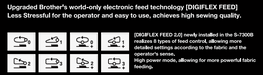 Brother S-7300B Direct Drive Lockstitch Sewing Machine – Electronic Feed, Thread Trimmer & DigiFlex Feed2.0 System