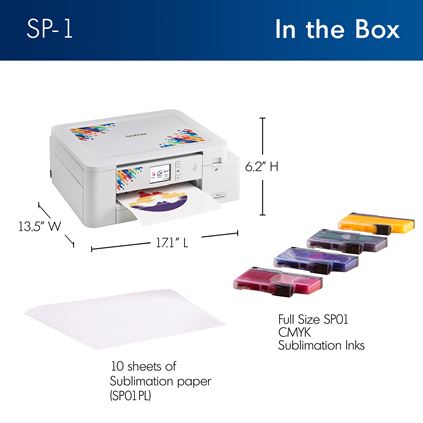 Brother SP-1 Sublimation Printer with Artspira App – Wireless DIY Heat Transfer Printing System