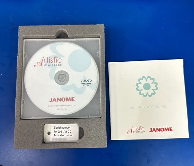 Janome Artistic Digitizer Full Version;  ONE Software for MS Windows® and Mac OS®