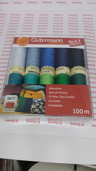 Gütermann Sew-All Thread Set — Art. 734006 Col. 5 (10 × 100 m)