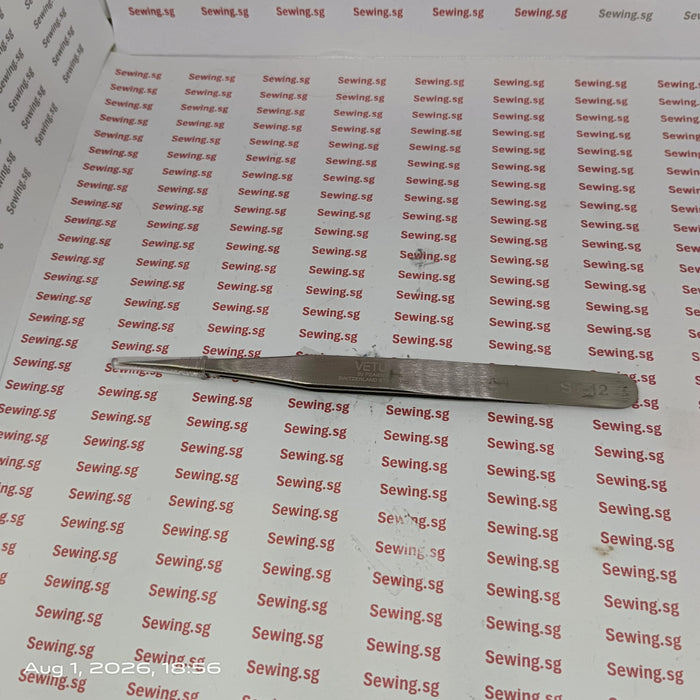 Vetus HRC40 Professional Precision Tweezers – High-Strength Steel Fine Tip Tool for Sewing, Embroidery & Crafting