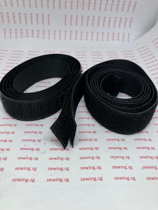 Velcro | Magic Tape 3/4 inch width ( BLACK & WHITE)) - Ban Soon Sewing Machine Pte Ltd