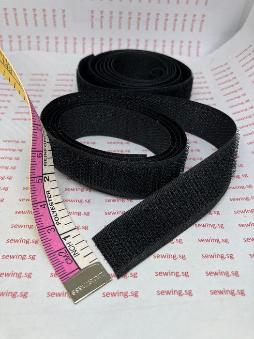 Velcro | Magic Tape 3/4 inch width ( BLACK & WHITE)) - Ban Soon Sewing Machine Pte Ltd
