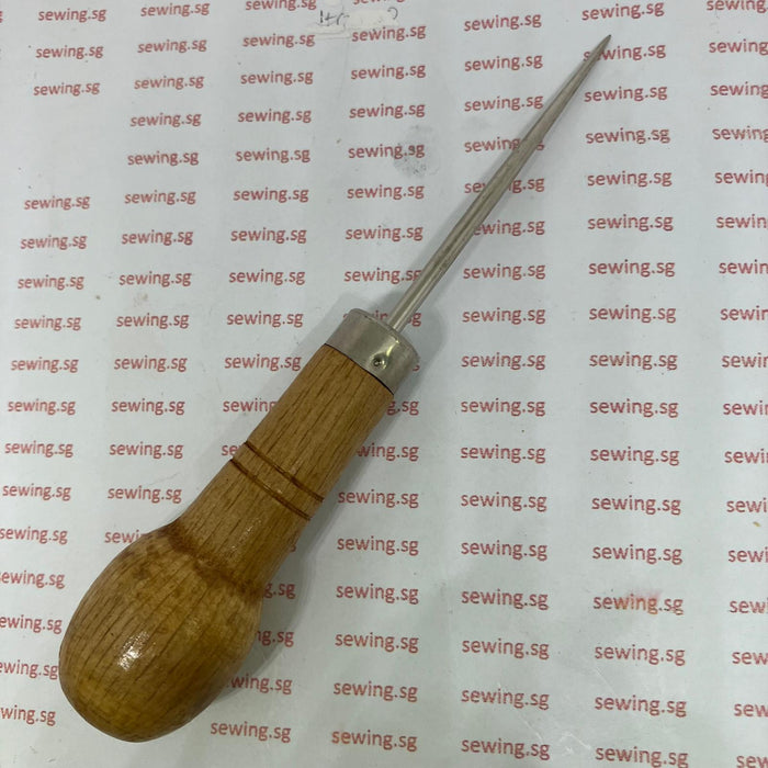 Piercing Scratch Awl - Multiple Application Tool Slim Wooden Handle Awl - Ban Soon Sewing Machine Pte Ltd