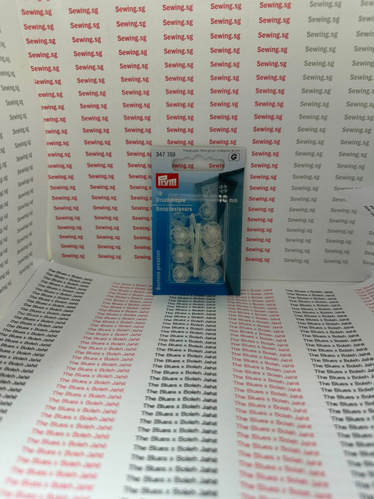 Prym - Plastic Snap Fasteners - Transparent 7mm and 10mm