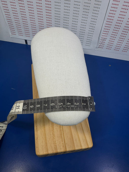 Sleeve Ironing Board – 23.5cm Base | 7.5–11cm Pad Width | 12cm Height – Wooden Base & Fabric Top - Ban Soon Sewing Machine Pte Ltd