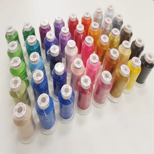 Gunold POLY 40 Embroidery Thread 40-Color Set – 1,000m Polyester-Sewing.sg