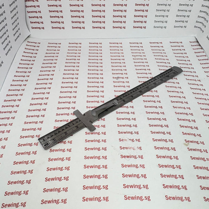 Metal Sewing Gauge / Seam Measuring Ruler – 6" Adjustable Guide - Ban Soon Sewing Machine Pte Ltd