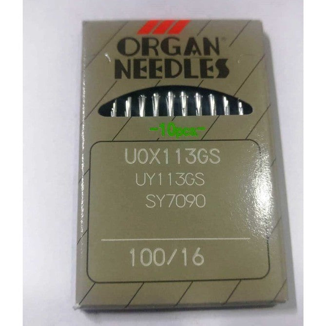 Organ UOx113GS/ UY113 Industrial Curved Needles for Double Chainstitch Machines | 10 Pack