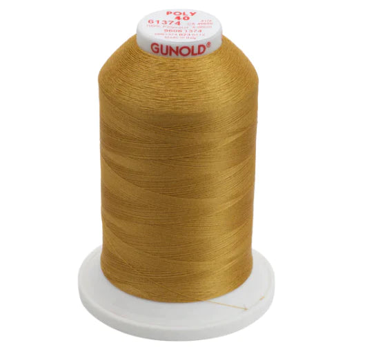 A Gunold Embroidery Thread - POLY 40 - 1000m - 61374 - AUTUMN GOLD