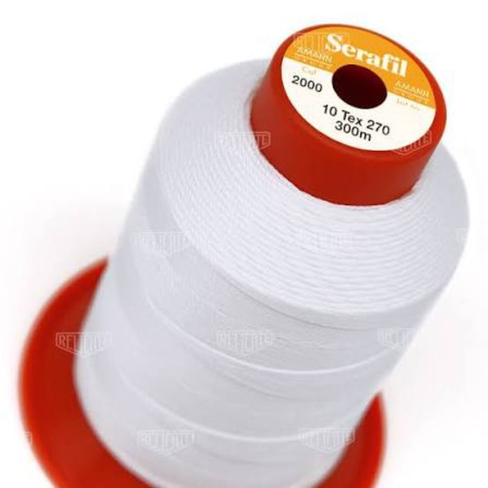 Serafil White Sewing Thread Color 2000 – Size #15 for Shoes, Leather & Accessories-Sewing.sg