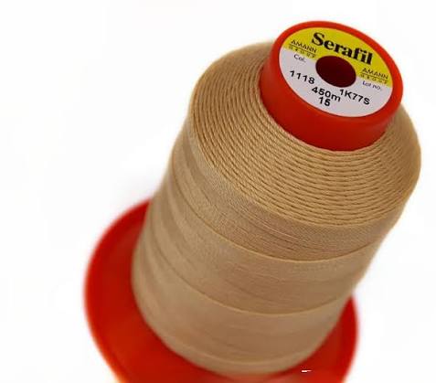 Serafil Brown Sewing Thread - Color 1118, Size #15 for Shoes & Leather