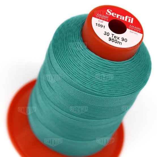Serafil White Sewing Thread - Color 1091, Size #40 for Shoes & Leather