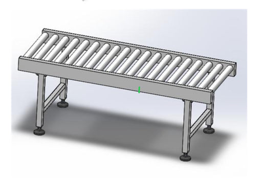 Roller Platform, adjustable height. Table with Stainless Steel rollers